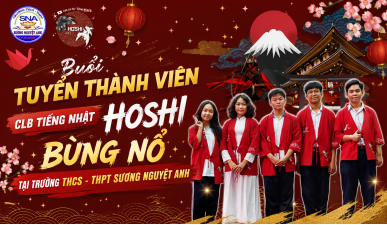 Buổi Tuyển Thành Viên CLB Tiếng Nhật Hoshi