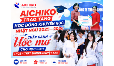 Aichiko trao tặng học bổng khuyến học Nhật ngữ 2025 – 2026