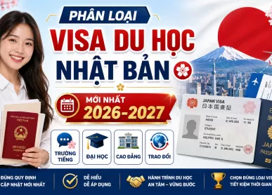 Phân loại các loại Visa du học Nhật Bản mới nhất 2026-2027