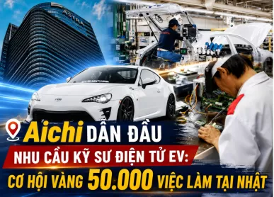 Aichi Tuyển 50.000 Kỹ Sư EV – Cơ Hội Vàng Tại Nhật Bản