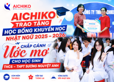 Aichiko trao tặng học bổng khuyến học Nhật ngữ 2025 – 2026